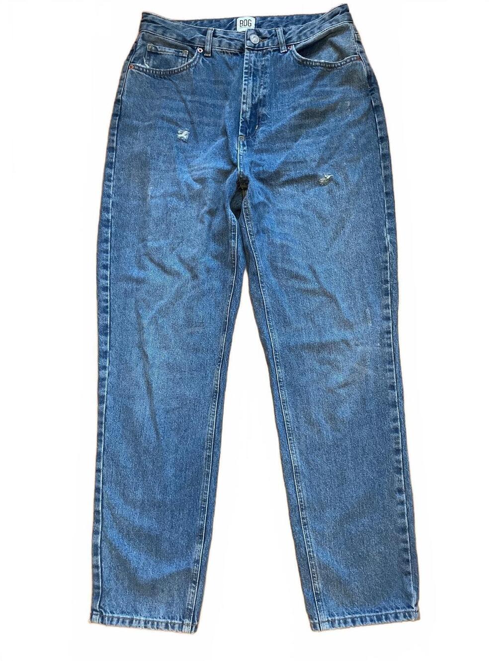BDG Urban Outfitters Mom High Rise Distressed Straight Leg Jeans Women's 30